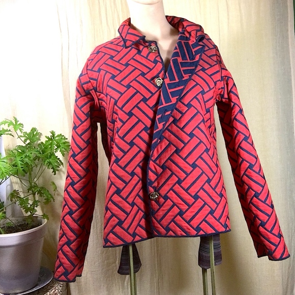 Reversible Red & Blue Light Weight Jacket - Picture 4 of 5